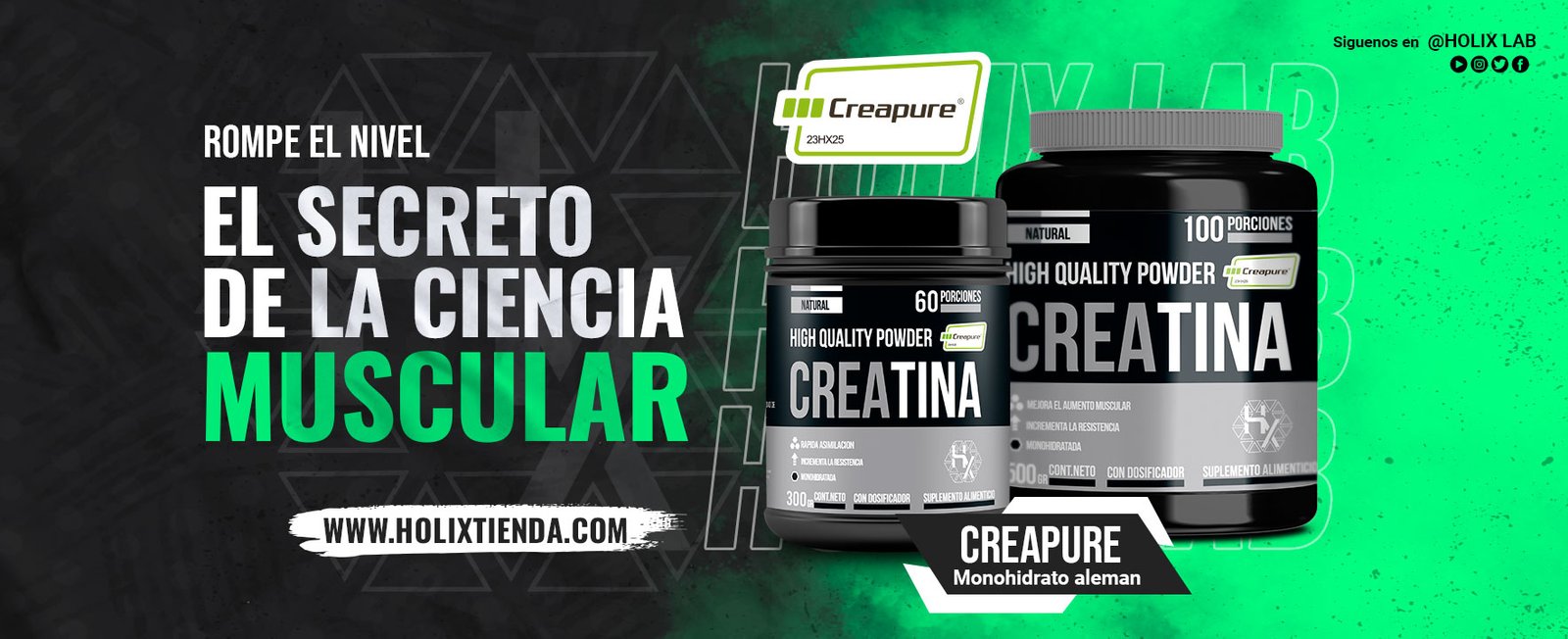 CREATINA- Alfa life mono hidratada aleman