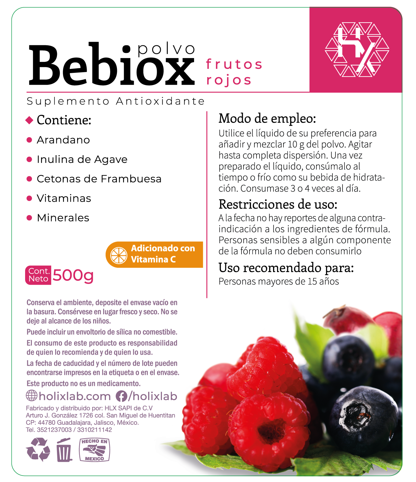 Bebiox Polvo 500 gr Alfa Life