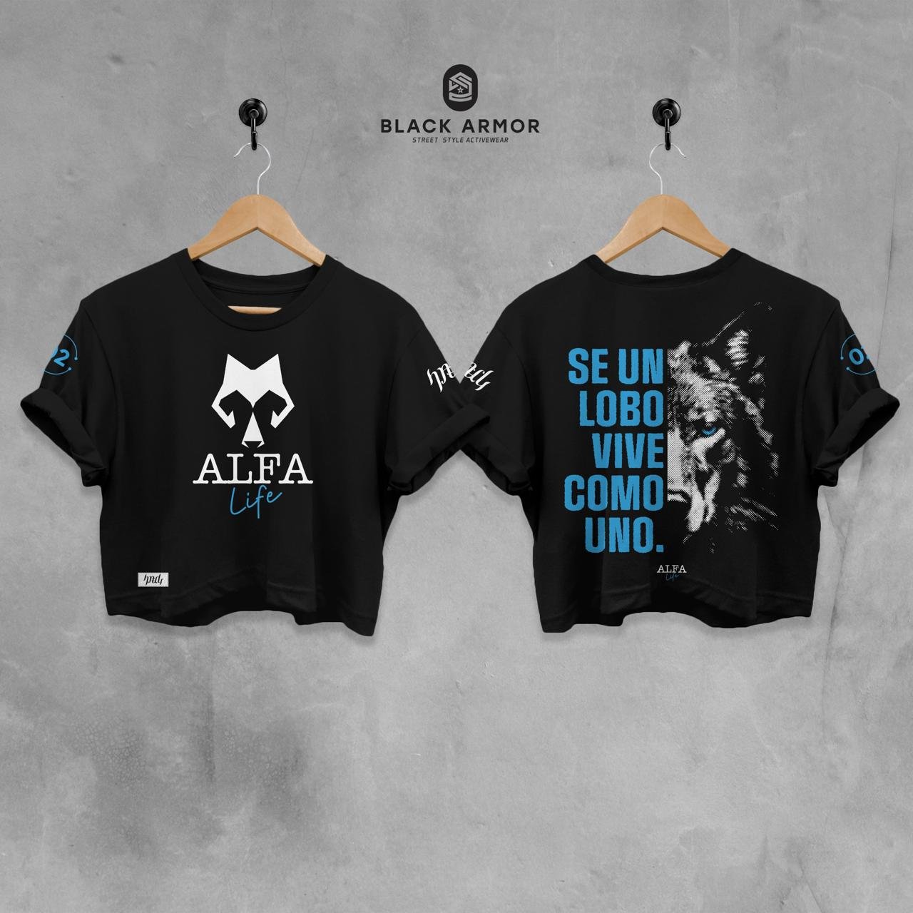 Playera corta Alfa Life Crop Top
